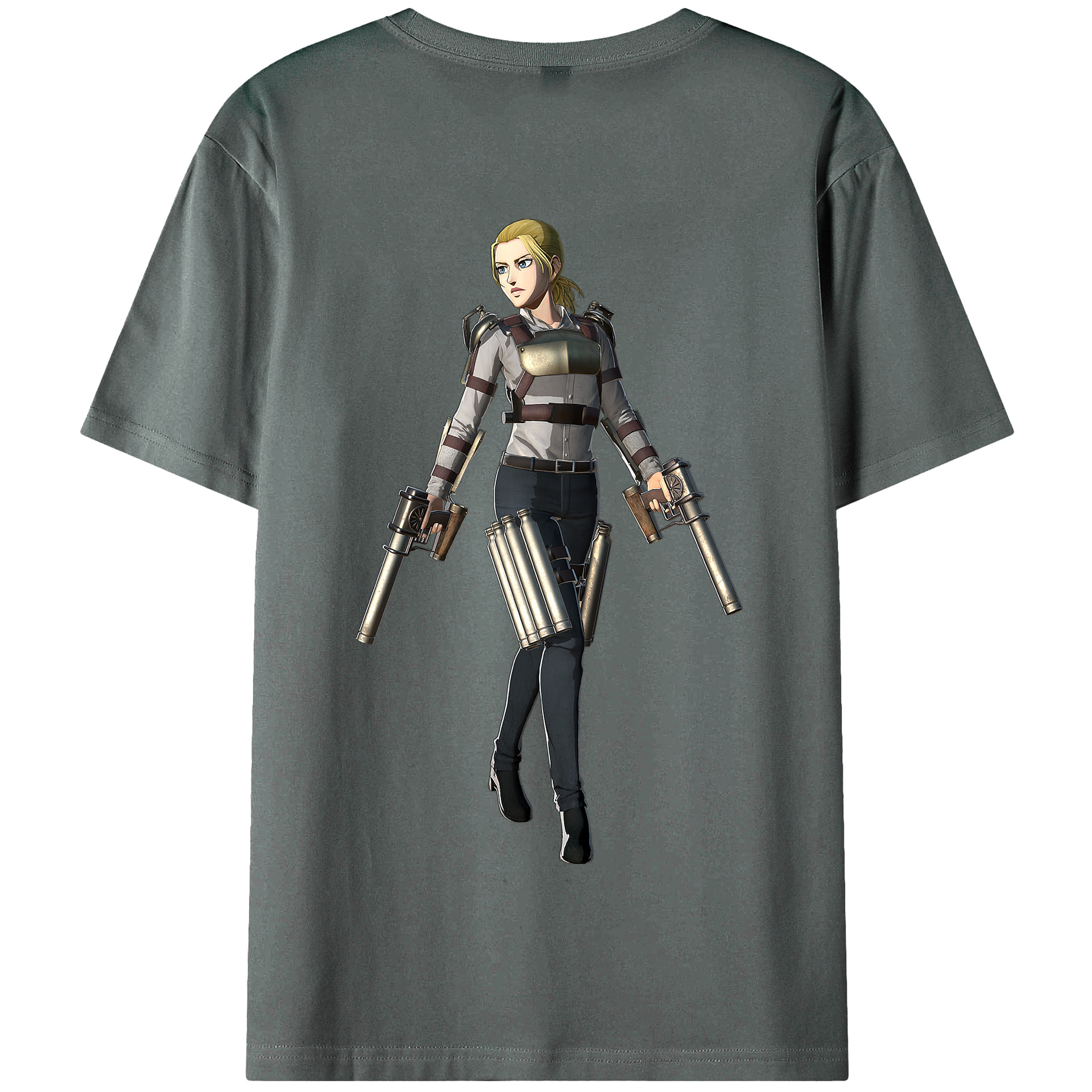 （画像用） 進撃の巨人 Attack on Titan 綿100％半袖Tシャツ（背面プリント）